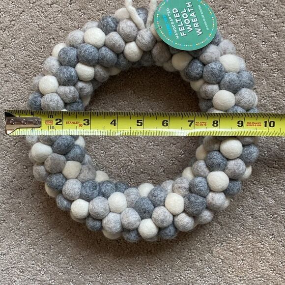 Trader Joe’s Felted Wreath. NWT. - Picture 2 of 4